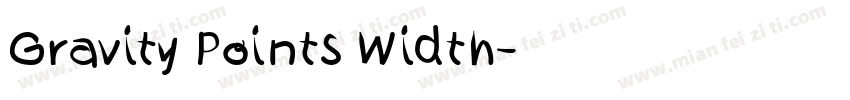 Gravity Points Width字体转换